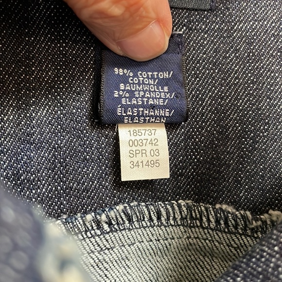 Vintage GAP Stretch Jean Jacket NWOT dark wash - Picture 15 of 16